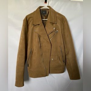 H&M Mens Faux Leather Beige Size Large